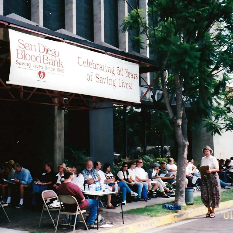 Outside San Diego Blood Bank